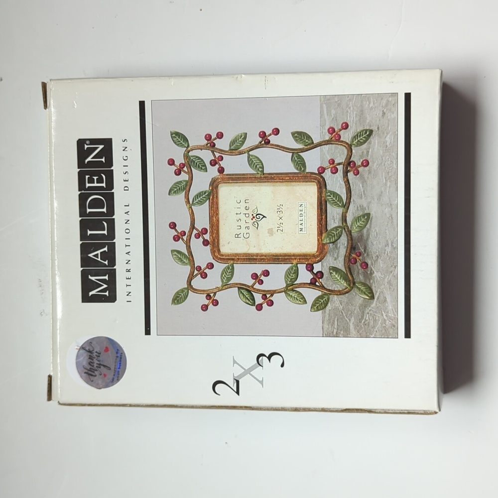 Malden International Designs Beautiful Floral Photo Frame New